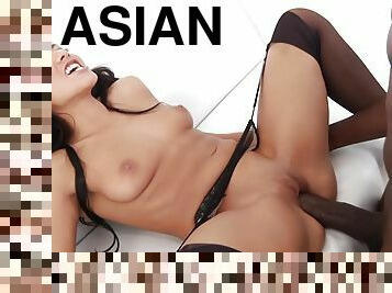 asia, pantat, anal, penis-besar, antar-ras, handjob-seks-dengan-tangan-wanita-pada-penis-laki-laki, deepthroat-penis-masuk-ke-tenggorokan, stocking-stockings, berambut-cokelat