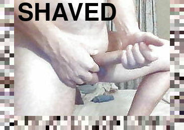 clean shaved hard throbbing cock big