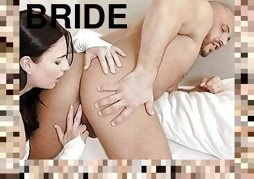 RIM4K. Relaxing with dick inside cunt makes bride bold