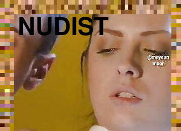 nudiste, anal, bas, pute, magnifique, cunilingus, en-lactation