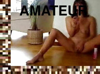 masturbation, orgasme, chatte-pussy, amateur, milf, jouet, britannique, brunette