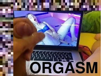 svær, onani, orgasme, squirt, cumshot, stor-pikk, leke, cum, alene, pikk