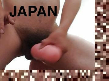 asiatisk, hårete, amatør, homofil, japansk, handjob, alene