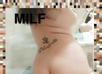 bading, klitoris, onani, orgasme, pussy, amatør, milf, mamma, fingret, dusj