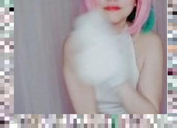 Cat Girl Pink Hair MMD Dance Cosplay