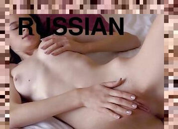 masturbación, ruso, babes, con-los-dedos, lencería, bonita, a-solas, hotel, blanca, morena