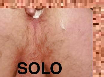 masturbation, anal, jouet, gay, serrée, solo, bite