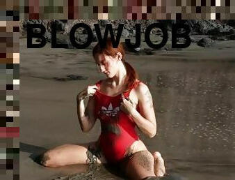 Blowjob at the secret beach with Margout Darko