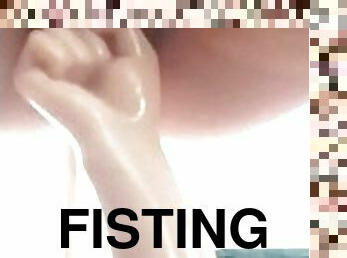 fisting, kæmpestor, onani, orgasme, fisse-pussy, amatør, tøs, sperm, dildo