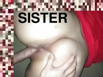 Super hot sister fucked one after another POV doggystyle