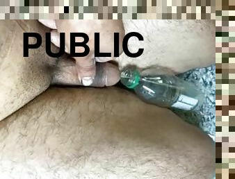 botella, meando, público, polla-enorme, gay, a-solas, realidad, polla