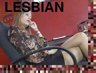 secretara, lesbiana, picioare