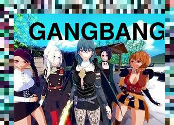 REVERSE GANGBANG - FIRE EMBLEM HAREM (5 GIRLS 1 GUY)