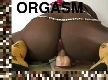 kæmpestor, orgasme, fisse-pussy, anal, ibenholt, legetøj, creampie, dobbelt, ridning, dildo