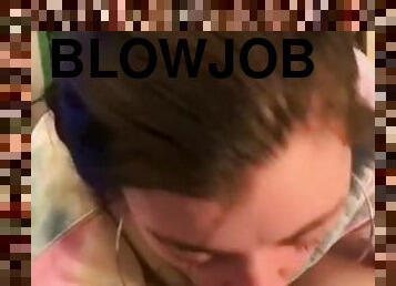 amatør, blowjob, stor-pikk, tenåring, hjemmelaget, deepthroat, pov, pikk, suging