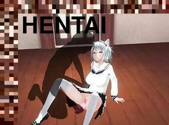 maszturbálás, orgazmus, diáklány, tanárnő, anális, játékszer, hentai, üdvöske, 3d