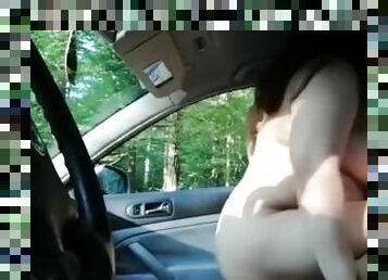Slutty dogging wife stay pregnant after sex with stranger in car