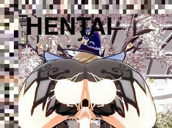 pov, hentai, 3d, cowgirl