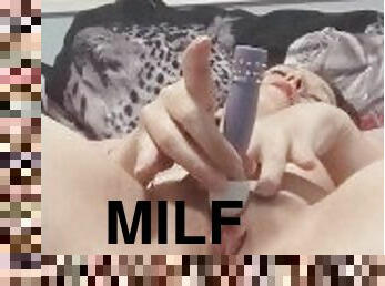 MILF playing with her wet pussy