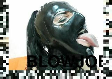 store-pupper, amatør, blowjob, milf, mamma, mor, pupper, latex, røyking, brunette