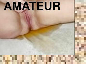 meando, amateur, dormitorio, a-solas, realidad