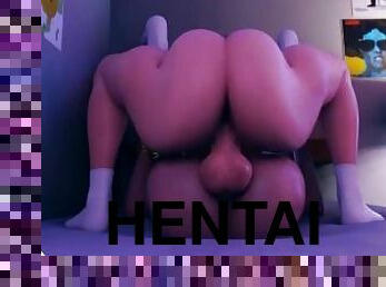 lesbiana, animatie, hentai