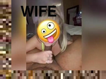Wife gags on neighbors DICK then takes back shots!!