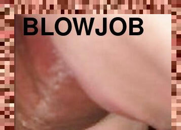 CLOSE UP BLOWJOB - CUM SWALLOW