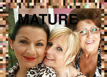 Three Mature Lesbians Have Some Serious Fun - MatureNL