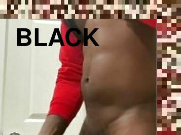 Sexy Black Thug Strokes His BBC