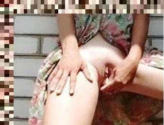 clitoris, masturbare-masturbation, orgasm, public, pasarica, muie, calarind, dildo, solo, uda