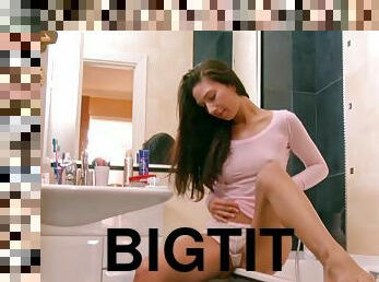 Beautiful Tits Girl Masha Soskova Masturbates In The Shower