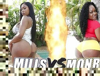 BANGBROS - Battle Of The GOATs: Moriah Mills VS Diamond Monroe