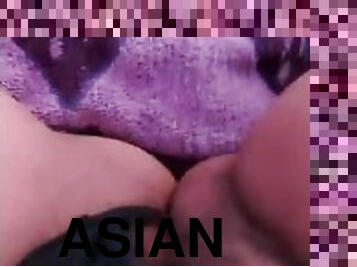 asiatisk, onani, orgasme, amatør, tenåring, leke, lubben, kåt, alene