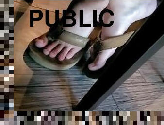nyilvános, amatőr, buzi, láb, fétis, szólóban, lábujjak