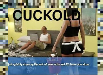 Cuckold.H&Slutty.W:Housemaid With A Buttplug In Her Ass-S3E26