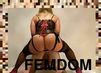 Femdom pegging i own his ass and make him cum all over me