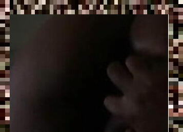 Bbw fingers ass in the dark