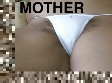 58-year-old mother shows off in front of the maid's husband and asks him to fuck her in the ass
