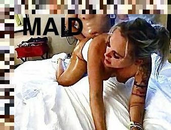 Part 2 Sexy Maid Scolds Hotel Guest and Gets Big Ass Pounded