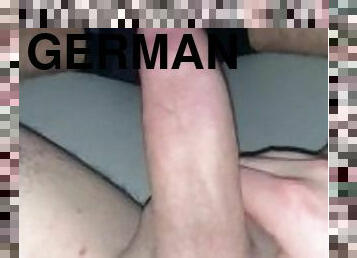 Oily dick masturbation wearing socks