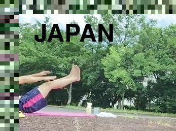 A Japanese idol doing high intense sex training at the Tokyo Olympics venue! ?[Big ass] [Big dick]