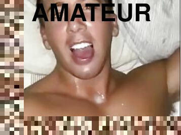 amatør, cumshot, homofil, par, rumpe-booty, cum, kåt, knulling-fucking, søt, riding