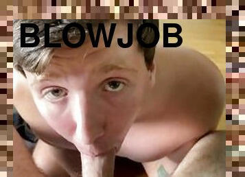 hårete, amatør, blowjob, cumshot, homofil, par, svelging, pov, cum, kåt