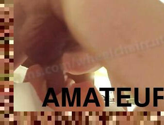 grosse, masturbation, amateur, anal, ejaculation-interne, belle-femme-ronde, musclé, bite