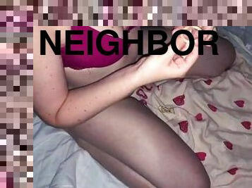 My neighbor blowjob me in the building and then gave it to me doggy style in her room