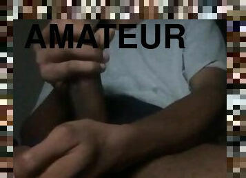 mastubasi, amatir, cumshot-keluarnya-sperma, penis-besar, sentakkan, seorang-diri, penis