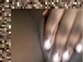 grosse, masturbation, orgasme, chatte-pussy, amateur, ébène, belle-femme-ronde, solo