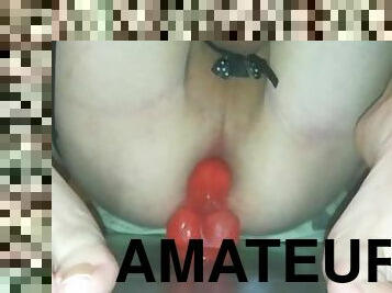 amatør, anal, legetøj, bøsse, fødder, dildo, fetish, solo