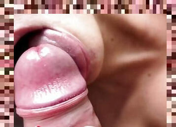 Sloopy Slow Blowjob With Cum in Mouth Cose Up